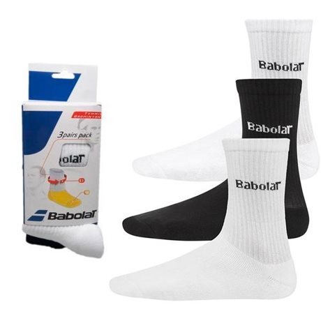 Babolat Ponožky Junior 3 páry bílá/černá
