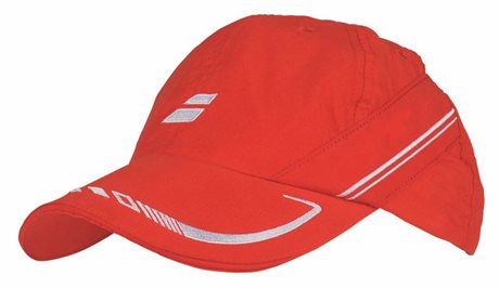 Babolat Cap IV 2015 červená  - prodyšná čepice na tenis
