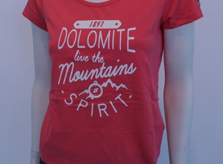 Dolomite T-Shirt Spirit Wt Coral